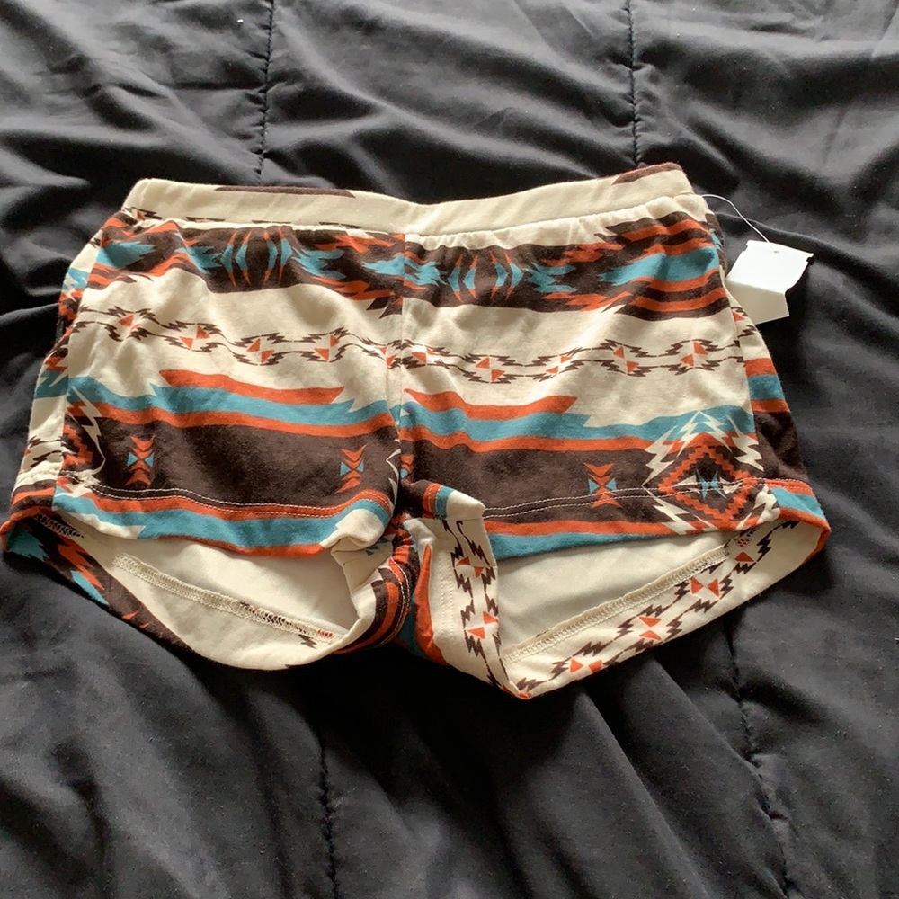Tribal Print Short Shorts
